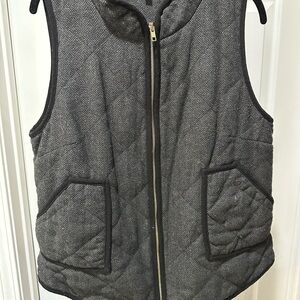 Women's Gray Quilted Vest